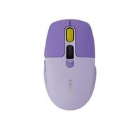 Canyon Wireless Mouse MW-26 with LCD Display, Silent Click, Dual Mode Bluetooth/RF Rechargeable, 6 Buttons, 800-2400 DPI, USB-C, Purple