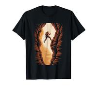 Canyoneering Slot Canyon Light Beams Explorer Adventure Art T-Shirt
