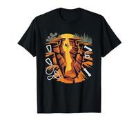 Canyoneering Slot Canyon Sandstone Spiral Vortex Light Beams T-Shirt