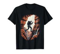Canyoneering Through Water Filled Slot Canyon Swimmer T-Shirt