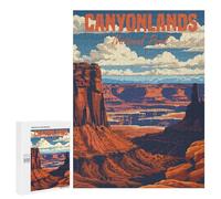 Canyonlands National Park Displayable Picture Puzzle, 500 PCS for Shared Table Time