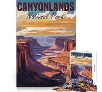 Canyonlands National Park Poster 1000 Piece Jigsaw Puzzle for Adults Mind Exercise Cozy Pastime Exact Cut Chic Xmas Gift (50x75cm)