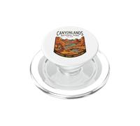 Canyonlands National Park Utah Vintage Retro Landscape Badge PopSockets PopGrip for MagSafe