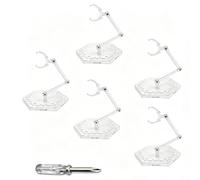 Canyonus Action Figure Stands 5 pcs, for Gundam Stand with Hexagonal Base