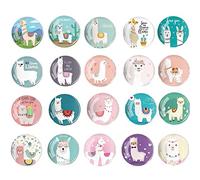Canzoon Alpaca Fridge Magnets Strong 20Pcs 3D Refrigerator Magnet 30Mm Fridge Decorative Magnets Office Magnets Set for Whiteboard Map Home Decoration Arts Crafts
