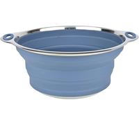 Cao Collapsible Silicone Salad Bowls 2.50 litres Silicone and Stainless Steel Length 28 cm Width 24 cm Height 11.5 cm Blue