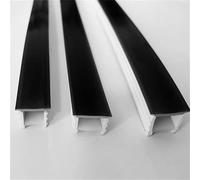 CAODAI Black Silicone LED Light Cover Plate, 5/10m Embedded DIY LED Neon Light Decorative Silicone Lampshade, Linear Shaped Light Strip for Indoor and Outdoor,Without LED Strips (M2010A, 10M)