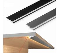 CAODAI Ultra-Thin H7mm LED Oblique Beam Aluminum Profile Surface Mounted Invisible Cabinet Layer Edge Shelf Panel Hard Bar Strip Lights Without LED Strip Customized Length Quantity (3, 30cm)
