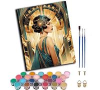 CAOGUANYU Paint by Number for Adults,Echoes Golden Age Adult Painting by Numbers Canvas Kits, DIY Acrylic Oil Paints for Home Wall Decor Gift 16x20inch,Frameless