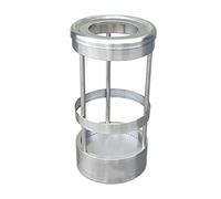 CAOJLjiaxiang-2012 Outdoor Trash Can Stainless Steel Trash Can, Open Top Cylindrical Trash Can Waste Storage Rack (Without Inner Bucket), for Indoor, Outdoor or Commercial Use Outdoor Garbage Can