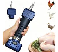 CAOJS Electric Handheld Chicken Plucker Machine, 10000 RPM Portable Poultry Feather Remover with Replaceable Stainless Steel Cone, Head-Adjustable Gap for Easily Handles Short Hairs, Chicken