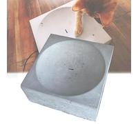 CAOJS Electric Water Drop Cat Teaser, Modern Cement Indoor Water Drop Feature with 600ml Water Capacity & Solid Wood Base, Unique Droplet Motion, for Meditation, Relaxation, Home or Office Use