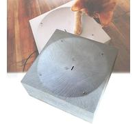 CAOJS Electric Water Drop Cat Teaser, Modern Cement Indoor Water Drop Feature with 600ml Water Capacity & Solid Wood Base, Unique Droplet Motion, for Meditation, Relaxation, Home or Office Use