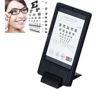 CAOJS Electronic Optical Eye Chart, LED Vision Test Chart with 2 Adjustable Brightness & 5 Visual Targets, Astigmatism & Cell Symbols, Placed/Wall Mounted, Double Sided Display, for Glasses Shop
