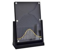 CAOJS Galton Board Experiment Model, Dalton Normal Distribution Mathematical Model with Gold Curve, Effective Statistical Law Experiment, Ideal for Educators and Students to Inspire Curiosity