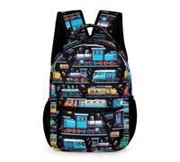 CaomeiWu Train School Backpack for Kids Girls Boys, 16 Inch Train Bookbag, School Backpack for Students Children, A Train Backpack, 16 inches (height) x 12.6 inches (width) x 6 inches (depth), Daypack