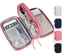 CAOODKDK Electronic Organizer Travel USB Cable Accessories Bag/Case,Waterproof for Power Bank,Charging Cords,Chargers,Mouse,Earphones Flash Drive
