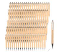 Caoruiy 100 Pcs/Lot Bamboo Ballpoint Pen Stylus Contact Pen Office & School Supplies Pens & Writing Supplies Gifts-Black Ink