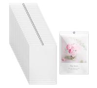 Caoruiy 25 Pcs Dry Erase Pockets Both Sides Clear 6 x 9 Inches Dry Erase Sleeves Plastic Sleeves Job Ticket Holders Dry Erase Sheets for Home Office School Box Posting Signs