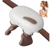 Caossuixin Cordless Shoulder Neck Massager, with 3 Force & 2 Heated Modes, Deep Tissue 4D Bionic Heated Massagers, Rechargeable Back & Neck Massager for Neck Pain, Portable for Home, Office, Car Relax
