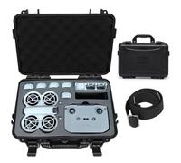 Caossuixin NEO Drone Case Waterproof and Impact Protective Case, PU Portable Travel Bag for NEO Accessories, Easy to Carry Neo Fly More Combo,Support Up to 5 Batteries(Case Only) Black