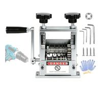 Caossuixin Wire Stripper, Cable Stripper Machine with 6 Channel & 5 Blades, Electric Wire Stripping Tool for 3-17mm Cable, Manual Wire Strippers Electrical for Efficient Scrap Copper Recycling(Silver)