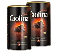 Caotina noir, Cocoa Powder with Dark Swiss Chocolate, Hot Chocolate, 2 Pack, 2 x 500g