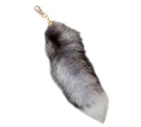 caoxhenr Animal Tail Key Ring Fluffy Tails Chain Keychain Personalized Animal Keyring Gift Long Fur Charm Keychain for Women Girl