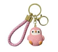 CAOXIAN Creative Penguin Doll Crochet Keychain Cute Penguin Knitting Keychain For Bag Pendant Car Keyrings With Penguin Doll