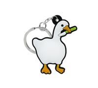 CAOXIAN Cute Cartoon Animal White Goose Key Ring Keyrings Car Keychain for Women Men Children Keys Accessories Bag Backpack Jewelry, multi-coloured, F