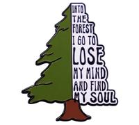 CAOXIAN Lucky Tree Brooches for Women Men Girls Green Plant Tree Brooch Pins Words Quotes Pin Bow Tie Necktie Dress Accessories Jewelry Green Merry Christmas Xmas New Year Tree Memorabilia Gift