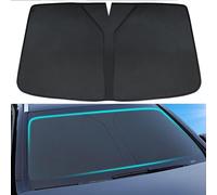 CAOXINZI Custom Car Windshield Sun Shade for Vauxhall Grandland X 2017-2023, Foldable Car Inside Windscreen Sunshade Sun Visor UV Protector Front Window Sunshades,A/BLACK