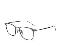 CAOXN Intelligent Progressive Multi-Focus Reading Glasses, Pure Titanium Frame Anti-Blue Light High-Definition Resin Lens Reader,Gray,+2.50