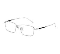 CAOXN Pure Titanium Filter Blue Light Computer Gaming Glasses, Can Block Ultraviolet Rays, Anti-Headache, Eye Fatigue, Reading Glasses for Men And Women,Silver,2.5 x