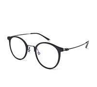 CAOXN Ultra-Light Pure Titanium Anti-Blue Reading Glasses, Men's Anti-Radiation Reading Glasses Optical Glasses Hyperopia,Black,+1.50