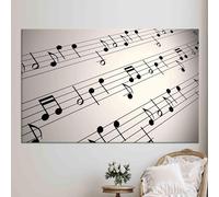 CAOXTART Music Room Canvas Painting, Minimalist Wall Pictures Mural Posters and Prints for Living Room, Home Decor Artwork 50x75cm Frameless