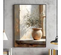 CAOXTART Olive Tree Still Life Painting Wall Art Decor, Vintage Botanical Posters Art Prints, Modern Mediterranean Pictures 70x100cm framework