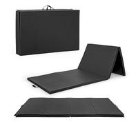CAP All Purpose Folding Anti Tear Exercise Training Aerobic Fitness Gym & Gymnastics Balance Mat. 10' x 4' x 2" thick BLACK 10P Free