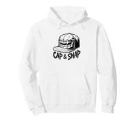 Cap And Snap Skull Snapback Teeth Hip Hop Street Rapper Pullover Hoodie