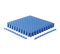 CAP Barbell 1-Pack of Exercise Puzzle Mats 24"x24" x 1/2" Tatami Pattern-BLUE