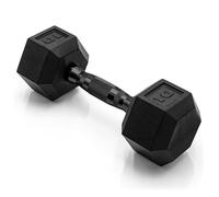 CAP Barbell 10 LB Coated Hex Dumbbell Weight with Black Handle