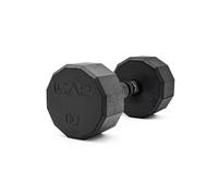 CAP Barbell 12 Sided Coated Dumbbell with Black Handle Single 10lb