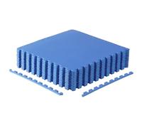 CAP Barbell 2-Pack of Exercise Puzzle Mats 24"x24" x 1/2" T Pattern-BLUE