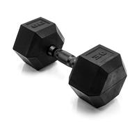 CAP Barbell 30 LB Coated Hex Dumbbell Weight with Black Handle