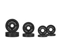 CAP Barbell 75 LB Classic Olympic 2-Inch Cast Iron Weight Plate Set | Black
