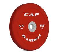 CAP Barbell Best Olympic Bumper Plate, Red, 55 lb Single