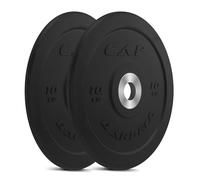 CAP Barbell Best Olympic Bumper Plate Set, Black, 10 lb Pair