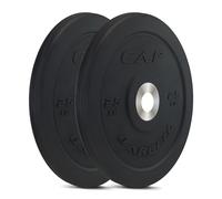 CAP Barbell Best Olympic Bumper Plate Set, Black, 25 lb Pair
