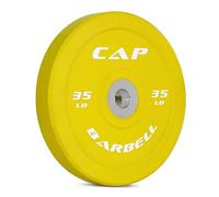 CAP Barbell Best Olympic Bumper Plate, Yellow, 35 lb Single