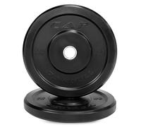 CAP Barbell Better Olympic Bumper Plate Set, Black, 25 lb Pair